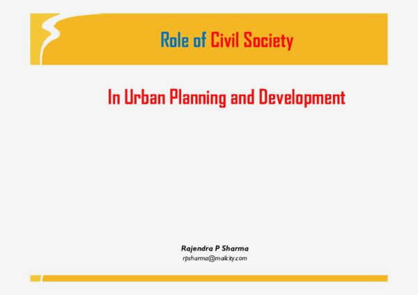 Creating a Sustainable Future: How Civil Society Influences Urban Planning identify gaps Creating a Sustainable Future: How Civil Society Influences Urban Planning identify gaps
