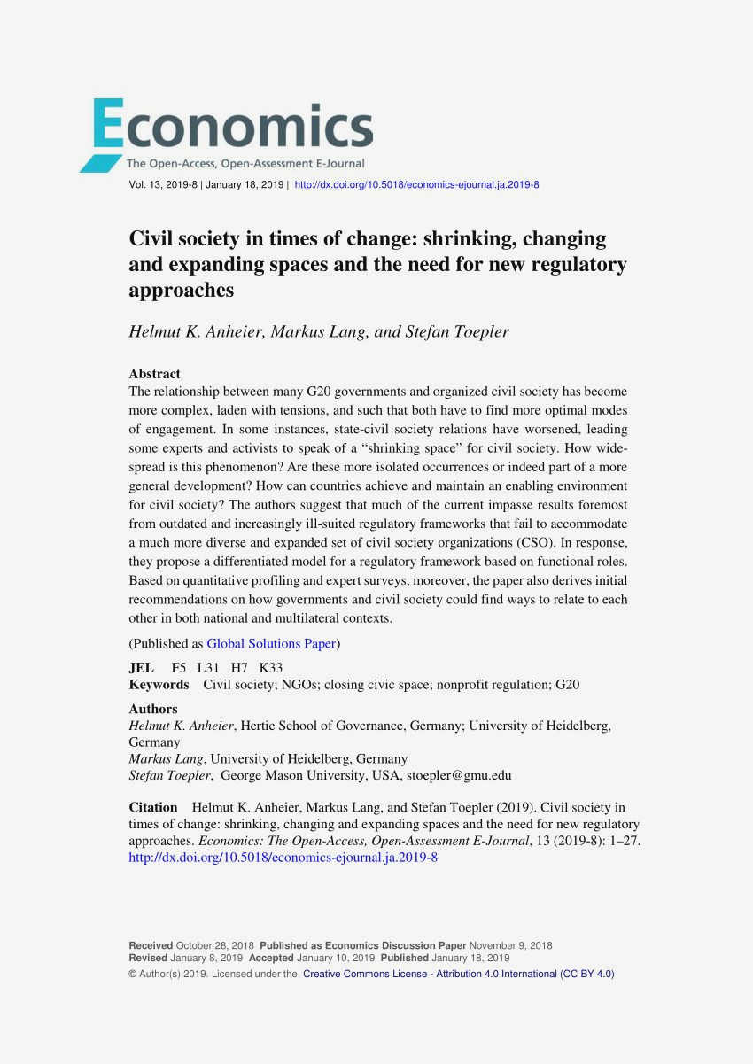 Empowering Change: The Vital Role of Nonprofit Organizations in Bolstering Civil Society through their entrepreneurial efforts Empowering Change: The Vital Role of Nonprofit Organizations in Bolstering Civil Society through their entrepreneurial efforts