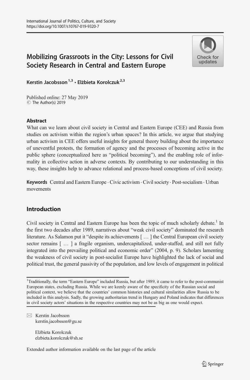 Revitalizing Civil Society: Strategies for Effective Mobilization and Advocacy through the Right to Assembly It empowers individuals to exercise Revitalizing Civil Society: Strategies for Effective Mobilization and Advocacy through the Right to Assembly It empowers individuals to exercise