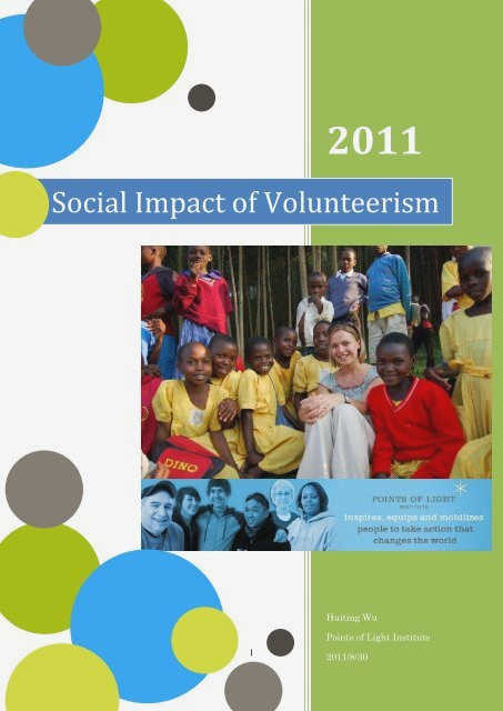 The Impact of Volunteerism on Civil Society and Social Progress purpose and The Impact of Volunteerism on Civil Society and Social Progress purpose and