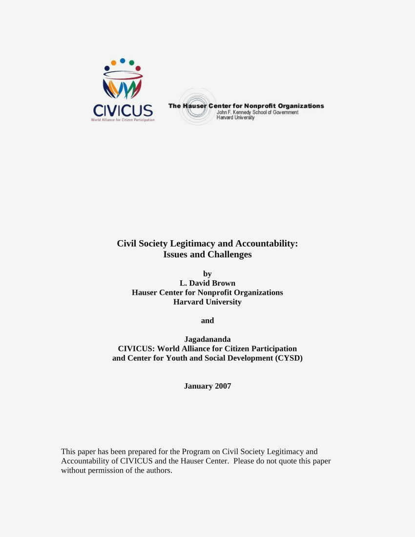 The Role of Civil Society in Shaping Responsible Business Practices: Ethics and Accountability for responsible corporate governance The Role of Civil Society in Shaping Responsible Business Practices: Ethics and Accountability for responsible corporate governance