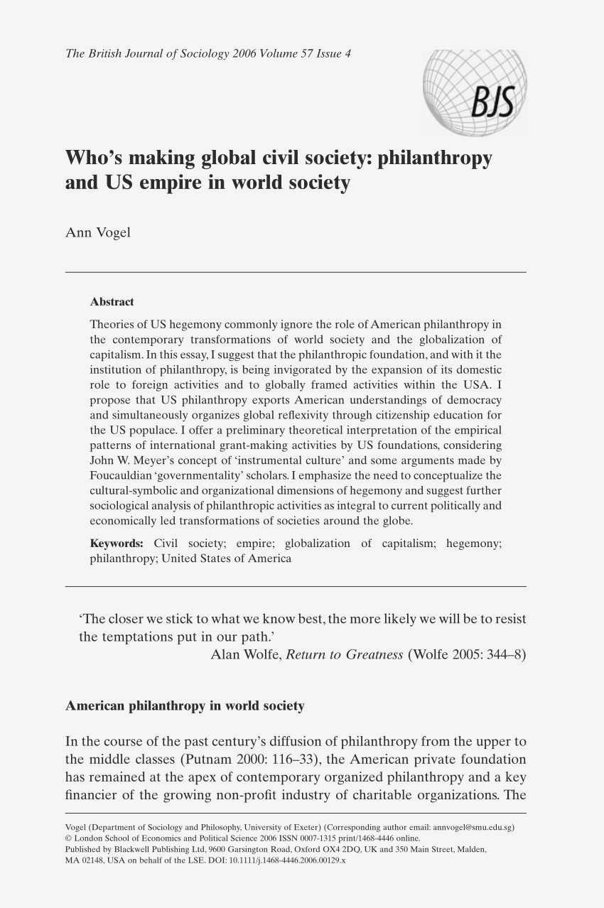The Role of Philanthropy in Building a Strong Civil Society: How Donations Are Shaping Communities go                  beyond
